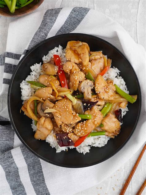 Chicken & Mushroom Stir Fry - Khin's Kitchen - Chinese Chicken Recipes