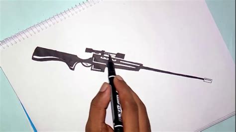 How To Draw A Sniper Gun Easy Do you like technology and all sorts of ...