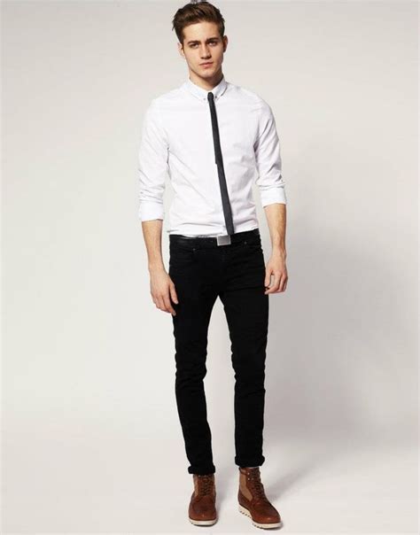 Handsome Gentleman. | Black pants outfit, White shirt black pants ...