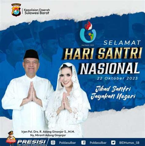 Kapolda Sulbar Sampaikan Ucapan Selamat Hari Santri Nasional 2023