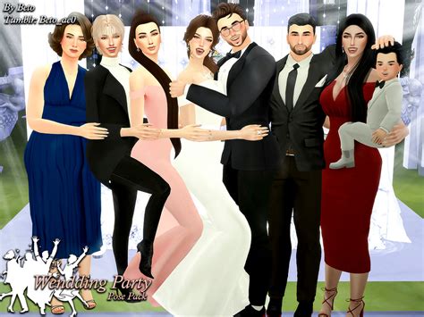 The Sims Resource - Wendding Party II (Pose Pack)