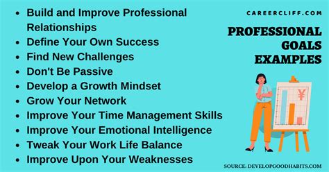 8 Professional Goals' Examples: Work, Performance Review - CareerCliff