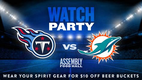 Titans vs. Dolphins Watch Party | Assembly Food Hall