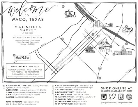 Visit The Silos - Magnolia Market - Magnolia Texas Map - Printable Maps