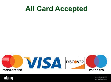 Card Accepted for Business, Debit and Credit card, business payment flat icon set, Master card ...