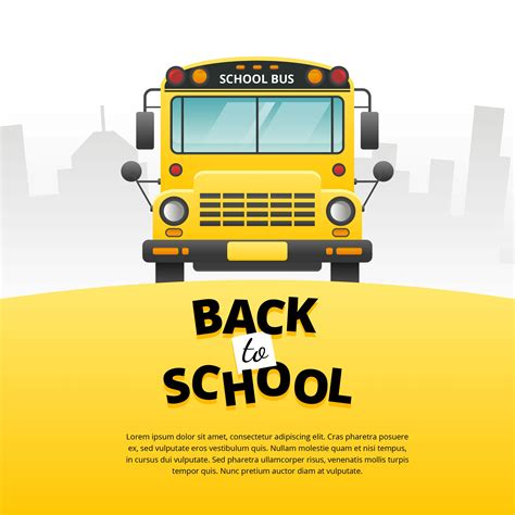 School Bus Front Vector 229421 Vector Art at Vecteezy