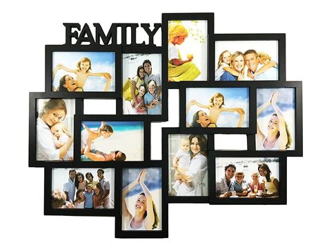 BestBuy Frames FAMILY Title Collage Picture Frame with 12 Openings for 4-Inch-by-6-Inch Photos ...