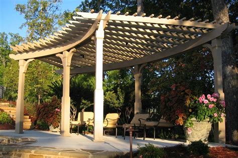 Curved Pergola Pergola and Patio Cover Outside Landscape Group, LLC Alpharetta, GA | Curved ...