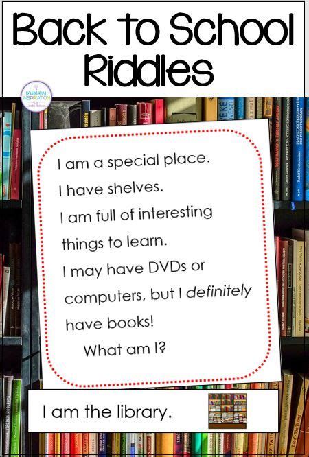 School Riddles | School riddles, Reading comprehension activities, Vocabulary