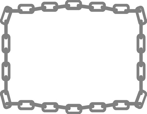 Chain | Free Stock Photo | Illustration of a blank frame border of chains | # 6979 | Free stock ...