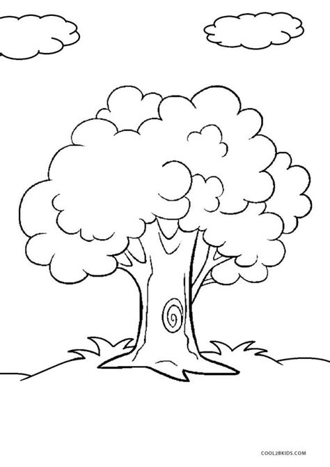 Printable Tree Coloring Pages