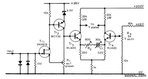 Y_AMPLIFIER_FOR_CRO - Basic_Circuit - Circuit Diagram - SeekIC.com