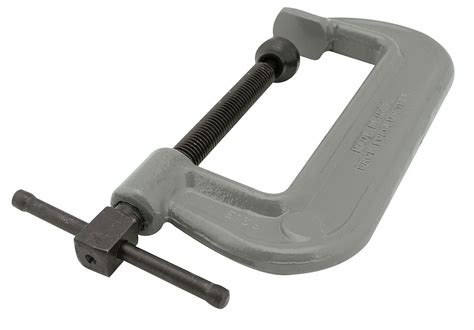 WILTON Extra Heavy Duty Forged Steel C-Clamp, 4 in Max. Opening, 2 1/4 in Throat Depth, Gray ...