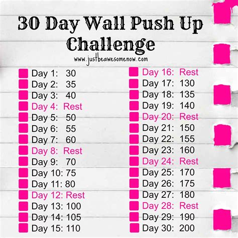 Pin by The Untamed Gypsy on I WORK OUT. | Wall push ups, Push up challenge, 30 day push up