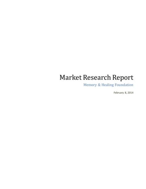 Market Research Report | PDF