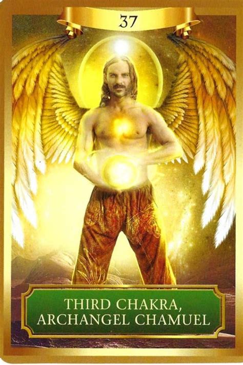 Archangel Chamuel send a powerful golden light to your solar plexus, the third Chakra and center ...