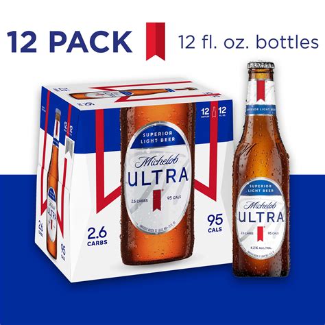 Michelob ULTRA Light Beer, 12 Pack Beer, 12 FL OZ Bottles - Walmart.com