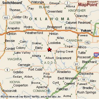 Binger, Oklahoma Area Map & More