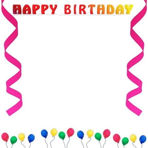 Birthday Border Clip Art Landscape