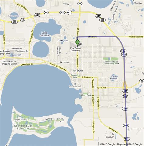 Location & Directions | Mount Dora, FL - Official Website