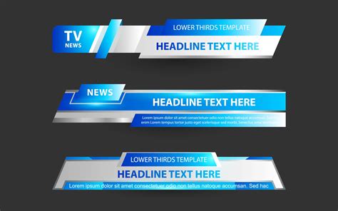 News Lower Thirds Template Design Graphic by Artmr · Creative Fabrica