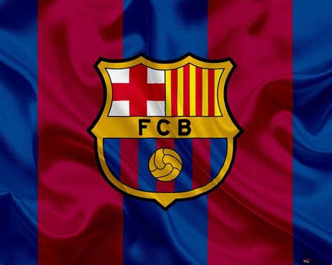 Barcelona football club logo flag 2K wallpaper download