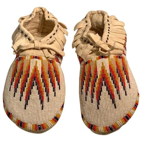 Beaded Paiute Native American Indian Handmade Work of Art Moccasins ...