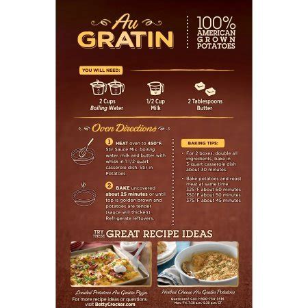 Betty Crocker Au Gratin Potatoes, 4.7 oz Box (Pack of 4) | Pricepulse