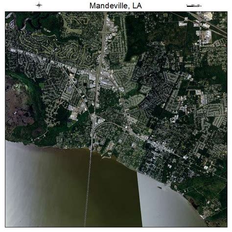 Aerial Photography Map of Mandeville, LA Louisiana