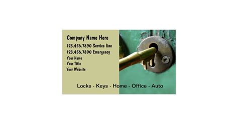 Locksmith Business Cards | Zazzle