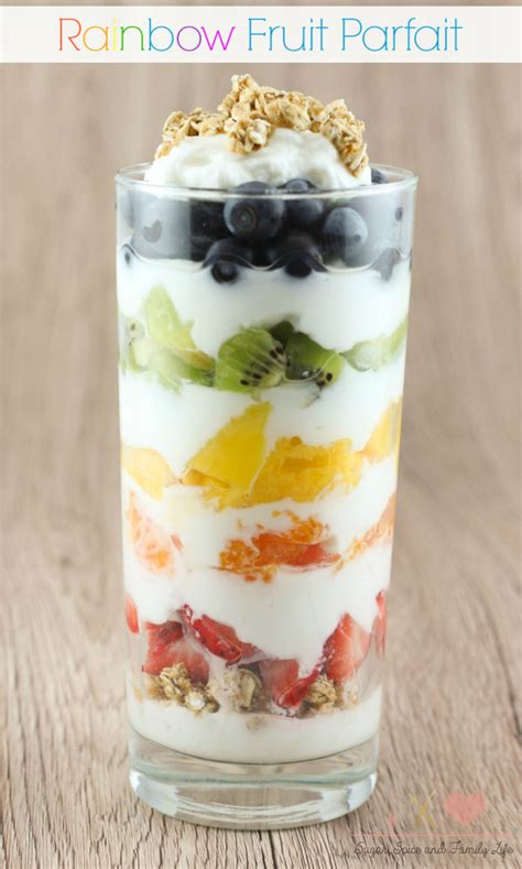 Rainbow Fruit and Yogurt Parfait Recipe - Sugar, Spice and Family Life