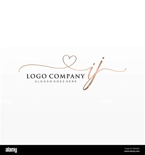 Initial IJ beauty monogram and elegant logo design Stock Vector Image & Art - Alamy