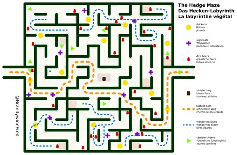 Hedge maze map (PDF for printing in comments) : r/lotro