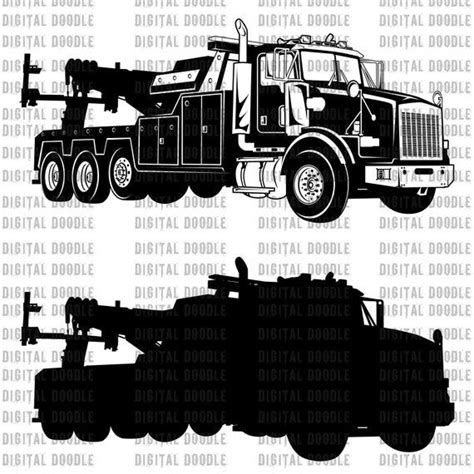 Tow Truck SVG Heavy Duty Wrecker Vector Clipart Personal Use - Etsy | Tow truck, Towing, Towing ...