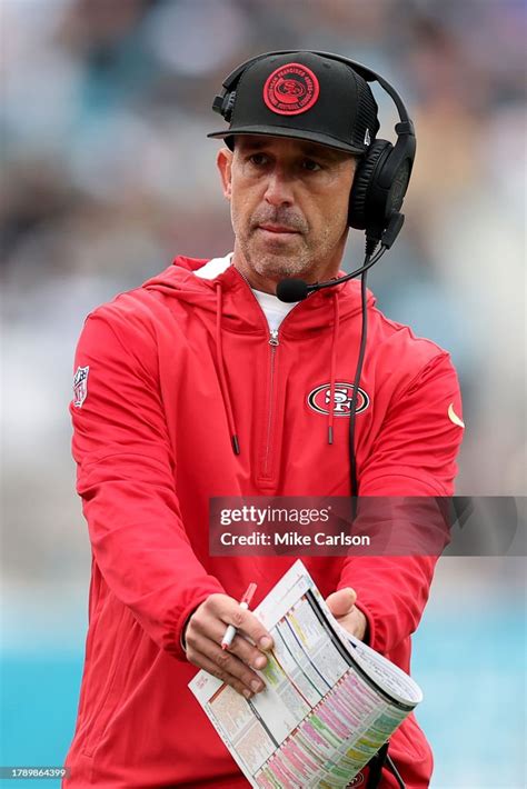 San Francisco 49ers head coach Kyle Shanahan looks on during the ...