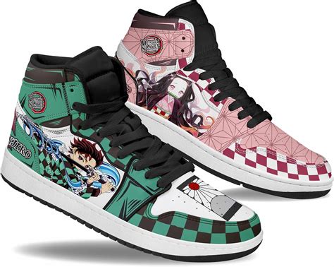 Nuovovoi Demon Slayer Baskets montantes Tanjirou Nezuko Fire Water - Cadeau pour hommes, femmes ...