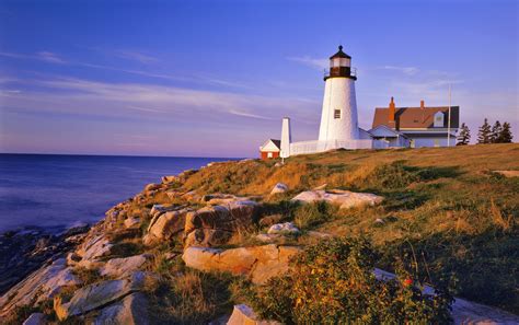 Pemaquid Lighthouse and Cliffs Maine, USA Wallpapers - HD Wallpapers 48721