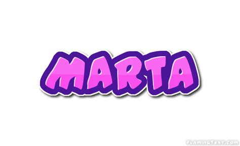 Marta Logo | Free Name Design Tool von Flaming Text