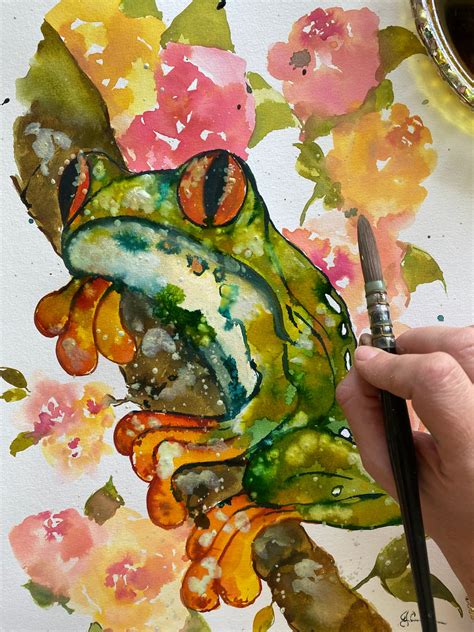 Frog On A Log – Sunny Life Art