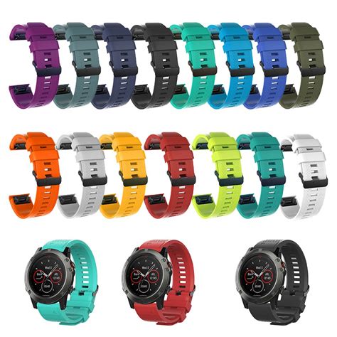 For Garmin Fenix 6X Pro Sapphire Fenix 5X Plus 3 HR Strap Quick Release ...