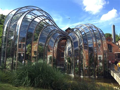 Bombay sapphire distillery,laverstoke mill,architecture,glass,building - free image from needpix.com