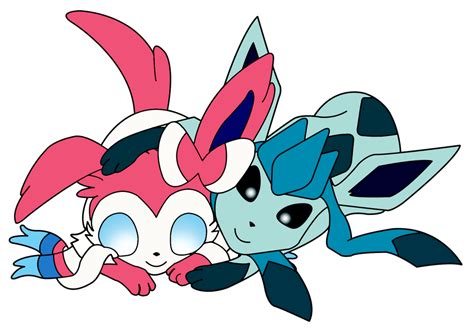 Sylveon and Glaceon by juanca1996 on DeviantArt