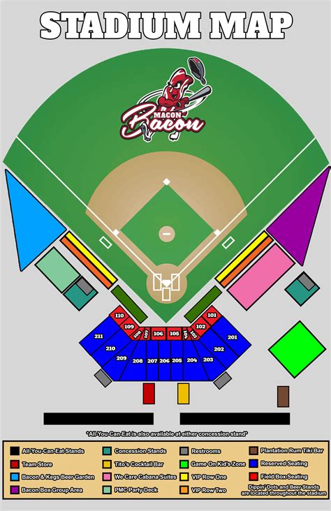 Stadium Map - Macon Bacon Baseball