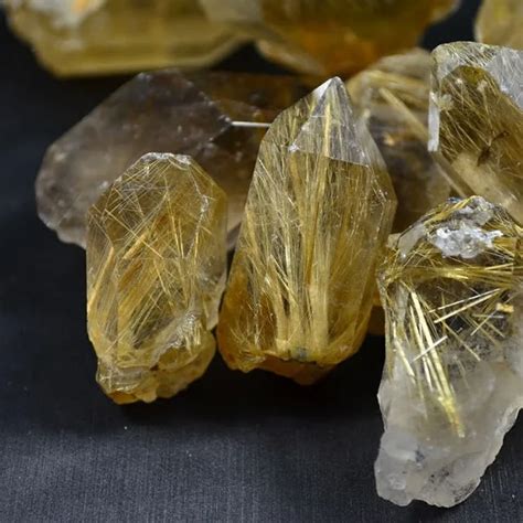 Raw Gold In Quartz - 1 Pcs Wholesale Raw Gold Rutilated Quartz Beautiful Rough | Bitcoin Witness