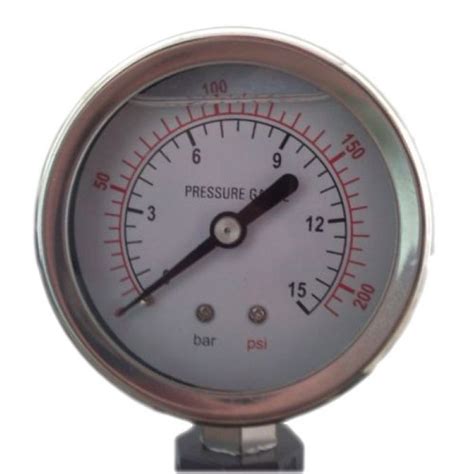 Pressure Gauge 1/4" 15BAR 210PSI