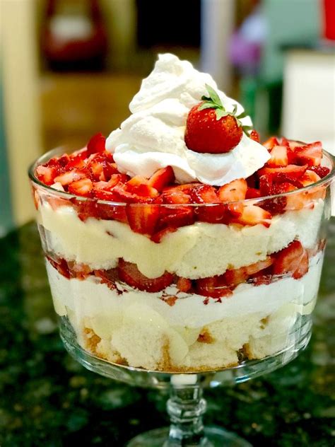 The Best Ever Strawberry Shortcake Trifle - Uncommon Designs | Recipe | Trifle dessert recipes ...