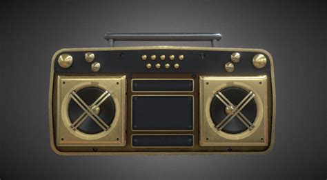 Golden Super Fly Boombox Roblox Remake - DownloadFree3D.com