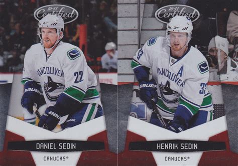 Pass The Cards: 10/11 Certified HENRIK SEDIN and DANIEL SEDIN Platinum ...