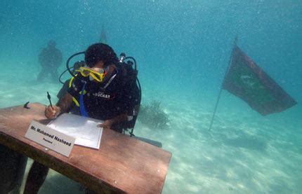 RFI - First-ever underwater cabinet meeting