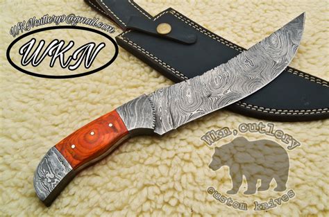 Damascus Steel Hunting Knife - WKN Hunting Gears